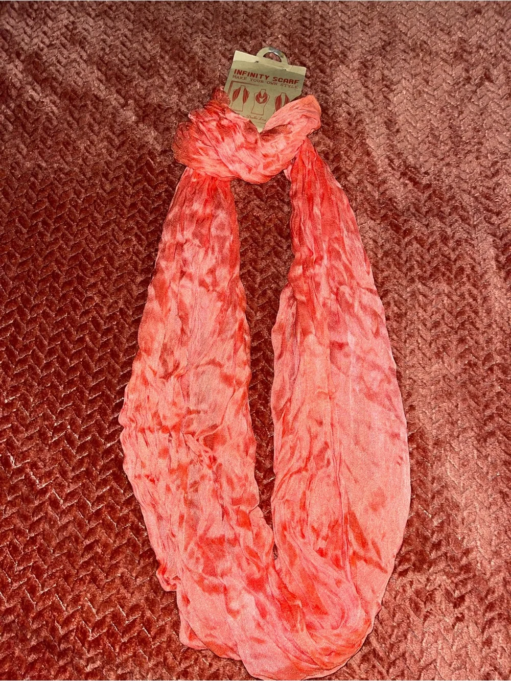 Infinity Scarf - Coral Pink Women’s Accessory